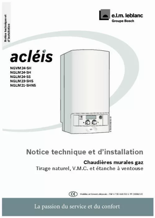 Notice ELM LEBLANC ACLEIS NGLM CF chaudière Trouver une solution à un — free download